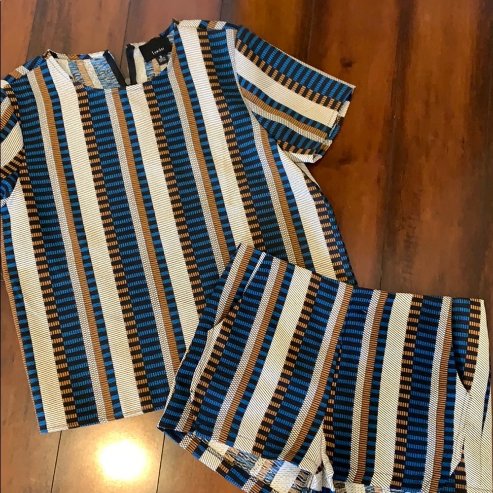 Boutique 2 piece short and top set.